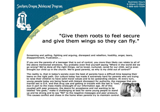 Southern Oregon Adolescent Program—Concept Three Southern Oregon Adolescent Program—Concept Three